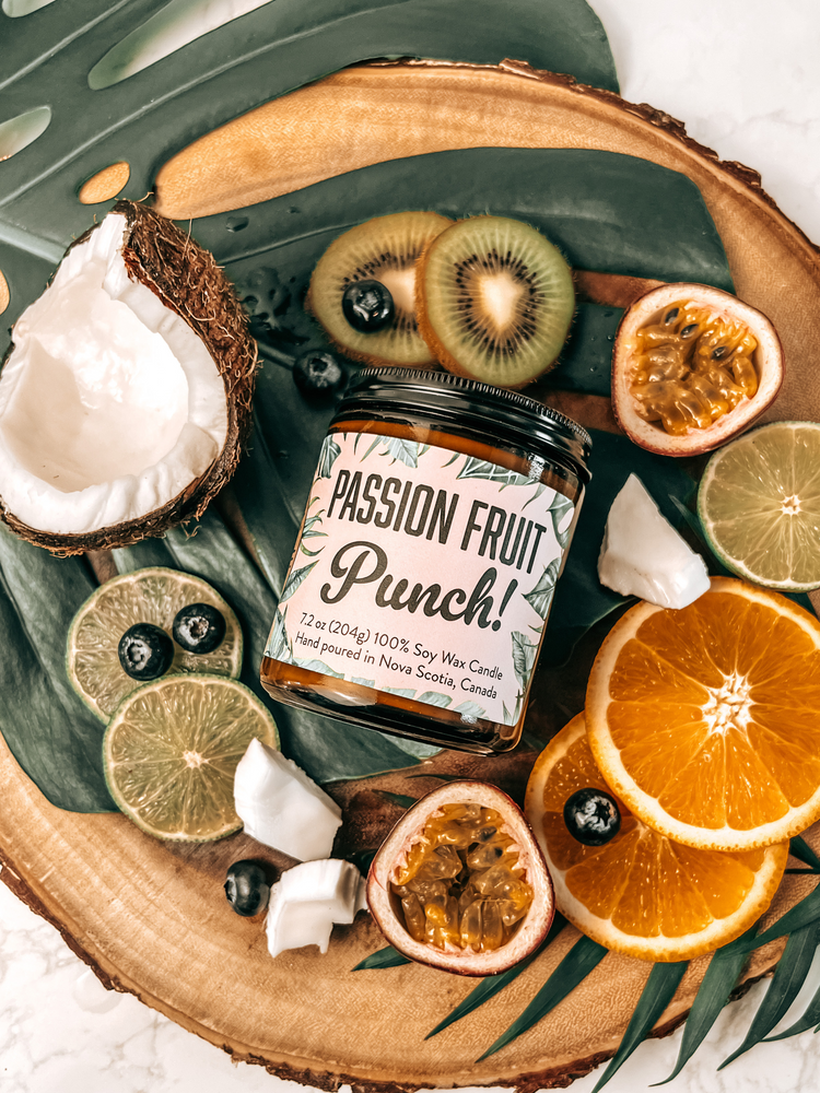 Passion Fruit Punch Soy Candle | Fruity Tropical Getaway