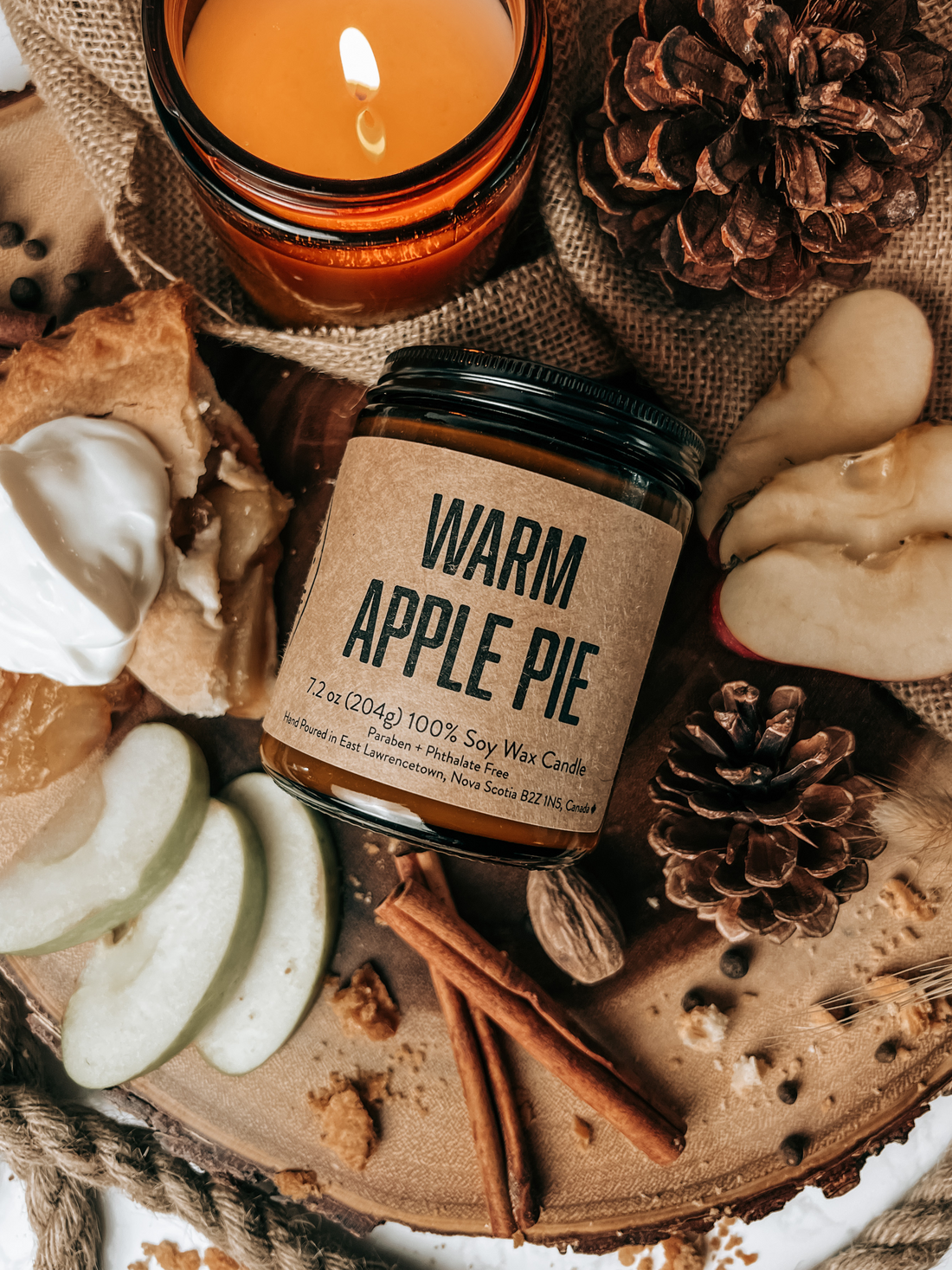 Warm Apple Pie Coastal Soy Candle | Baked Apple Aroma