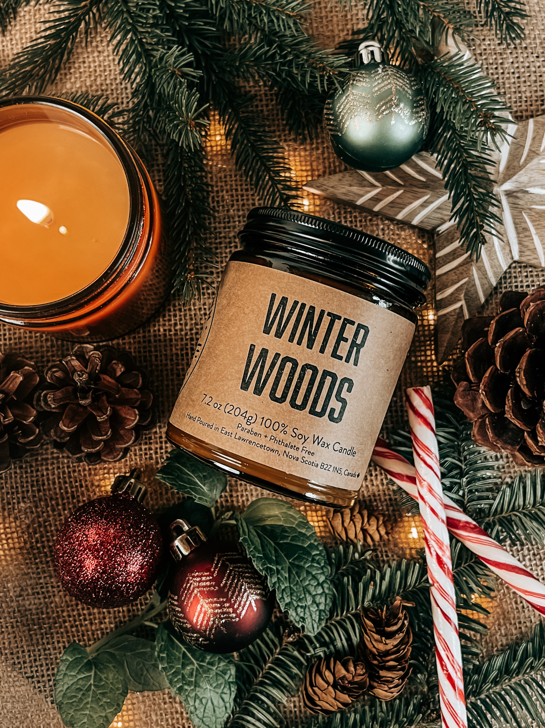 Winter Woods Soy Candle | Frosty Forest Escape