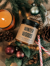 Winter Woods Soy Candle | Frosty Forest Escape
